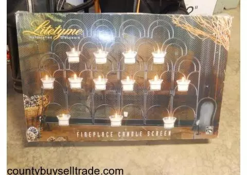 Litetyme Fireplace Candle Screen