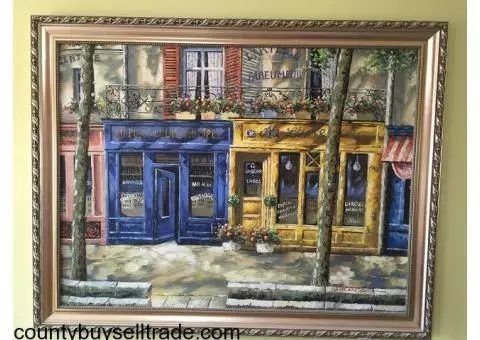 French Cafe Painting