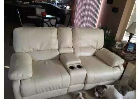 Barely Used Leather Couches!