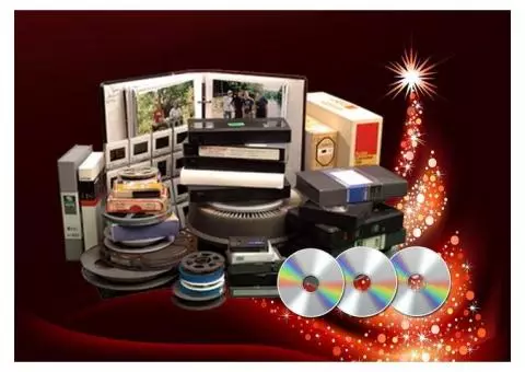 Video Tapes, Slide, Pictures, Movie Film To Platinum Archival DVD.  FREE DVD COPIES