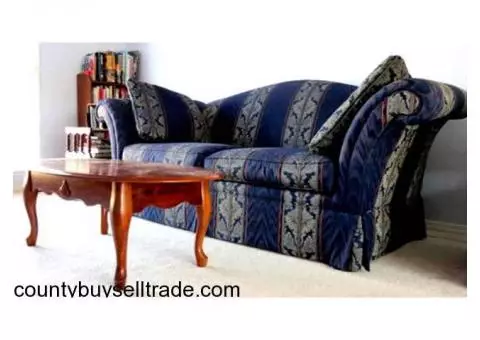 Sofa, Navy color, Excel. Cond! $425